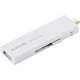 外付けポータブルSSD 250GB USB3.2Gen1 読込最大420MB/秒 USBメモリ型 スライド式 高速 USB Type-C/USB-A 両対応 ホワイト ESD-EWB0250GWHR
