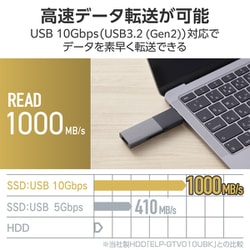 ヨドバシ.com - エレコム ELECOM 外付けポータブルSSD 1TB USB3