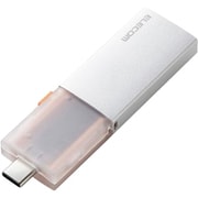 外付けポータブルSSD 1TB USB3.2Gen2 読込最大1000MB/秒 USBメモリ型 スライド式 高速 耐衝撃 USB Type-C/USB-A 両対応 シルバー ESD-EWC1000GSV