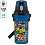 抗菌 直飲プラワンタッチボトル 480ml ポケットモンスター25 PSB5SANAG