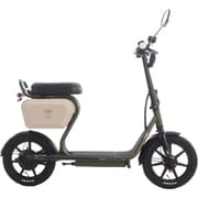 G2CKS-SNC [電動キックボード NEWRIDE 特定小型原動機付自転 座って乗れるシート付き/収納BOX/電子キー カーキ/ベージュ]