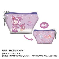 おジャ魔女どれみ×サンリオキャラクターズ イヤフォンポーチ 04. おんぷ×クロミ