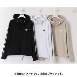 ゴルフウェア レディース ジャージー サンシェード フーディー サイズ：3 ブラック 012-5162503-010-3
