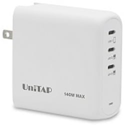 USB急速充電器 USB PD（パワーデリバリー）対応 140W USB-C×3 USB-C端子ケーブル付き PD-PPS GaN採用 ホワイト PPS-PD140C3