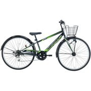 子供用自転車 フライトシックス ブラック/グリーン FSX226HDA K/G