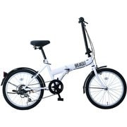 折りたたみ自転車 ブレイクアウトフォールディング 6スピードTYPE ホワイト BROF206 W
