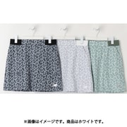 ゴルフスカート レディース レオパード柄 ジャージースカート サイズ:1 ホワイト 012-5134509-030-1