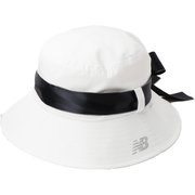 バケットハット レディース リボン脱着仕様 ホワイト 012-5187512-030-FR