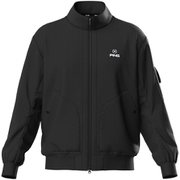 621-5120101-010-M [ゴルフ メンズ 25SS ドビーストレッチコーデュラフルジップブルゾン Mサイズ ブラック]