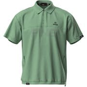 621-5121203-140-M [ゴルフ メンズ 25SS コーデュラ半袖ハーフジップブルゾン Mサイズ グリーン]