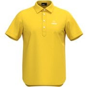 621-5160311-060-L [ゴルフ メンズ 25SS ロンナイズカノコ半袖ポロシャツ Lサイズ イエロー]