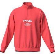 621-5162101-090-L [ゴルフ メンズ 25SS ダンボールハーフジップカットソー Lサイズ ピンク]