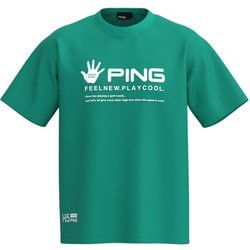 621-5164301-111-L [ゴルフ メンズ 25SS TC天竺Tシャツ Lサイズ ターコイズ]