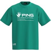 621-5164301-111-L [ゴルフ メンズ 25SS TC天竺Tシャツ Lサイズ ターコイズ]