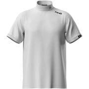621-5167201-030-M [ゴルフ メンズ 25SS メッシュパネルジャカード半袖ハイネックシャツ Mサイズ ホワイト]