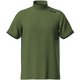 621-5167201-140-L [ゴルフ メンズ 25SS メッシュパネルジャカード半袖ハイネックシャツ Lサイズ グリーン]