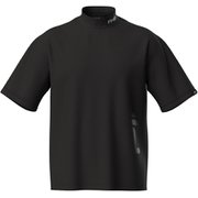 621-5167305-010-L [ゴルフ メンズ 25SS ダブルメッシュ半袖ハイネックシャツ Lサイズ ブラック]