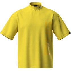 621-5167305-060-L [ゴルフ メンズ 25SS ダブルメッシュ半袖ハイネックシャツ Lサイズ イエロー]