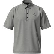 621-5172201-021-L [ゴルフ メンズ 25SS 半袖ニットポロシャツ Lサイズ グレー]
