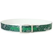 621-5182111-140-FR [ゴルフ メンズ 25SS 総柄ジャカードリバーシブルベルト FRサイズ グリーン]