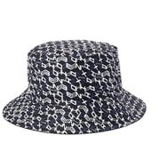 621-5187103-010-FR [ゴルフ メンズ 25SS 総柄プリントリバーシブルハット FRサイズ ブラック]
