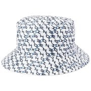 621-5187103-030-FR [ゴルフ メンズ 25SS 総柄プリントリバーシブルハット FRサイズ ホワイト]