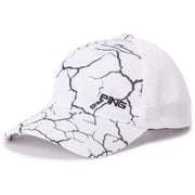 621-5187301-030-FR [ゴルフ メンズ 25SS 総柄プリントキャップ FRサイズ ホワイト]