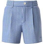 622-5132302-110-M [ゴルフ レディス 25SS シアサッカーショートパンツ Mサイズ ブルー]
