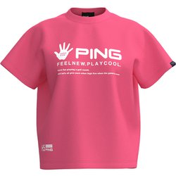 622-5164300-090-M [ゴルフ レディス 25SS TC天竺Tシャツ Mサイズ ピンク]
