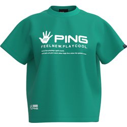 622-5164300-111-L [ゴルフ レディス 25SS TC天竺Tシャツ Lサイズ ターコイズ]