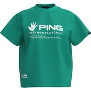 622-5164300-111-L [ゴルフ レディス 25SS TC天竺Tシャツ Lサイズ ターコイズ]
