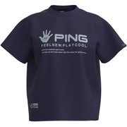 622-5164300-120-L [ゴルフ レディス 25SS TC天竺Tシャツ Lサイズ ネイビー]