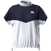 622-5167302-030-L [ゴルフ レディス 25SS 高機能半袖ハイネックシャツ Lサイズ ホワイト]