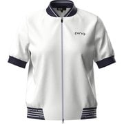 622-5172200-030-L [ゴルフ レディス 25SS ニットブルゾン Lサイズ ホワイト]