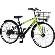 子供用自転車 24インチ 外装6段変速 プレアデス ライム×ブラック PDP246R