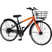 子供用自転車 26インチ 外装6段変速 プレアデス オレンジ×ブラック PDP266R