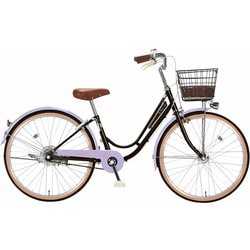 子供用自転車 24インチ シングル リズミック ブラック×パープル RZP24R