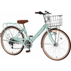 子供用自転車 22インチ 外装6段変速 フレッシュタウンJr グレイッシュミント FVP226CRR