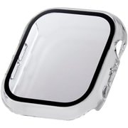 AW-24AFCGCR [アップルウォッチ カバー Apple Watch Series 10 46mm フルカバーケース 強化ガラス 表面硬度10H 全面保護 クリア]