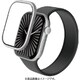 AW-24AFLGFALSV [アップルウォッチ ガラスフィルム Apple Watch Series 10 46mm対応 全面保護 表面硬度10H 高透明 フレーム付 気泡防止 シルバー]