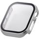 AW-24BFCGPSV [アップルウォッチ カバー Apple Watch Series 10 42mm フルカバーケース 強化ガラス 表面硬度10H 全面保護 メタリック シルバー]