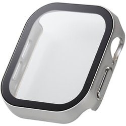 AW-24BFCGESV [アップルウォッチ カバー Apple Watch Series 10 42mm フルカバーケース 強化ガラス 表面硬度10H 全面保護 防水 IPX7 シルバー]