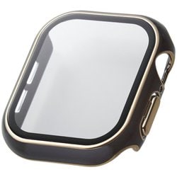 AW-24BFCGJGY [アップルウォッチ カバー Apple Watch Series 10 42mm フルカバーケース 強化ガラス 表面硬度10H 全面保護 メタリックライン ＆me チャコールグレー]