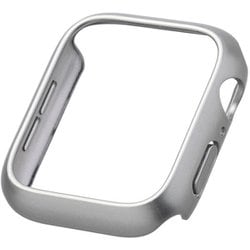 AW-23DBPPMSV [アップルウォッチ カバー Apple Watch SE （第2世代/第1世代）/Series 6/5/4 44mm バンパーハードケース 側面保護 メタリック シルバー]