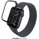 AW-23DFLGFALBK [アップルウォッチ ガラスフィルム Apple Watch SE 第2世代/SE/Series 6 44mm対応 全面保護 表面硬度10H 高透明 フレーム付 気泡防止 ブラック]