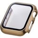 AW-23EFCGPGD [アップルウォッチ カバー Apple Watch SE （第2世代/第1世代）/Series 6/5/4 40mm フルカバーケース 強化ガラス 表面硬度10H 全面保護 メタリック ゴールド]