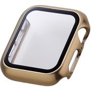 AW-23EFCGPGD [アップルウォッチ カバー Apple Watch SE （第2世代/第1世代）/Series 6/5/4 40mm フルカバーケース 強化ガラス 表面硬度10H 全面保護 メタリック ゴールド]
