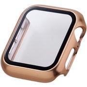AW-23EFCGPPN [アップルウォッチ カバー Apple Watch SE （第2世代/第1世代）/Series 6/5/4 40mm フルカバーケース 強化ガラス 表面硬度10H 全面保護 メタリック ピンク]