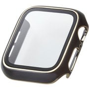 AW-23EFCGJGY [アップルウォッチ カバー Apple Watch SE （第2世代/第1世代）/Series 6/5/4 40mm フルカバーケース 強化ガラス 表面硬度10H 全面保護 メタリックライン ＆me チャコールグレー]