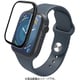 AW-23AFLGS2R [アップルウォッチ ガラスフィルム Apple Watch Series 9/8/7 45mm対応 全面保護 表面硬度10H 高透明 極薄0.15mm フレーム付 気泡防止 ブラック]